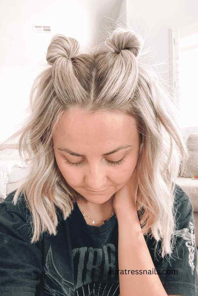 Half-Up Space Buns