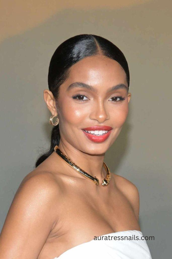 Slicked-Back Hair