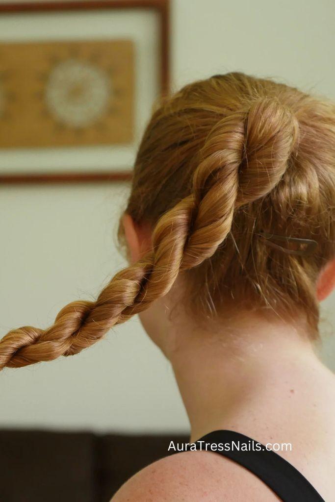 The Rope Braid Ponytail credit Instructables