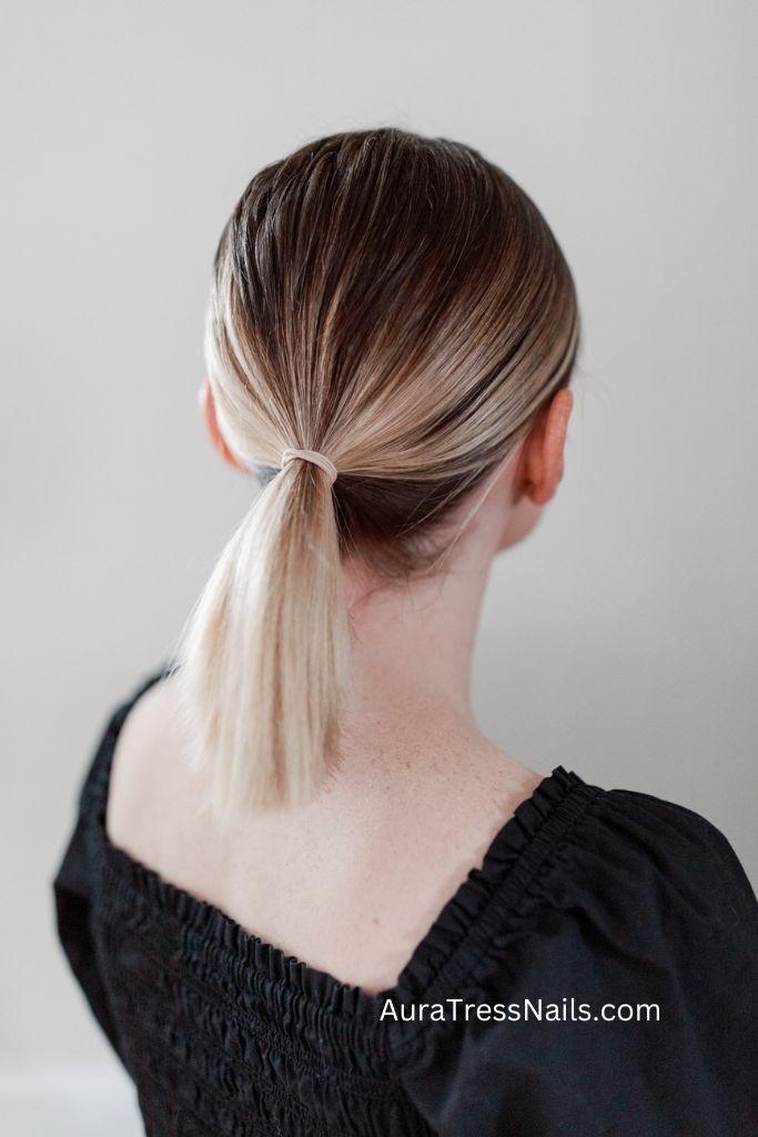 Tucked-In Low Ponytail Credit Poor Little It Girl