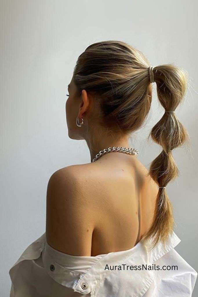 bubble ponytail credit Pinterest