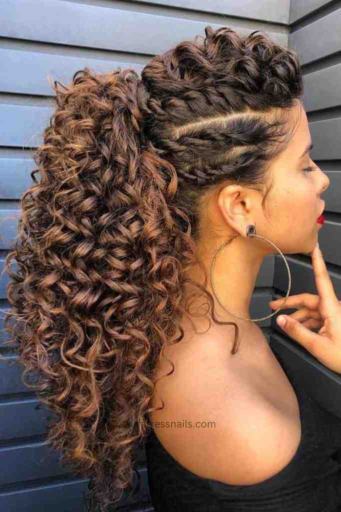 Curly High Ponytail