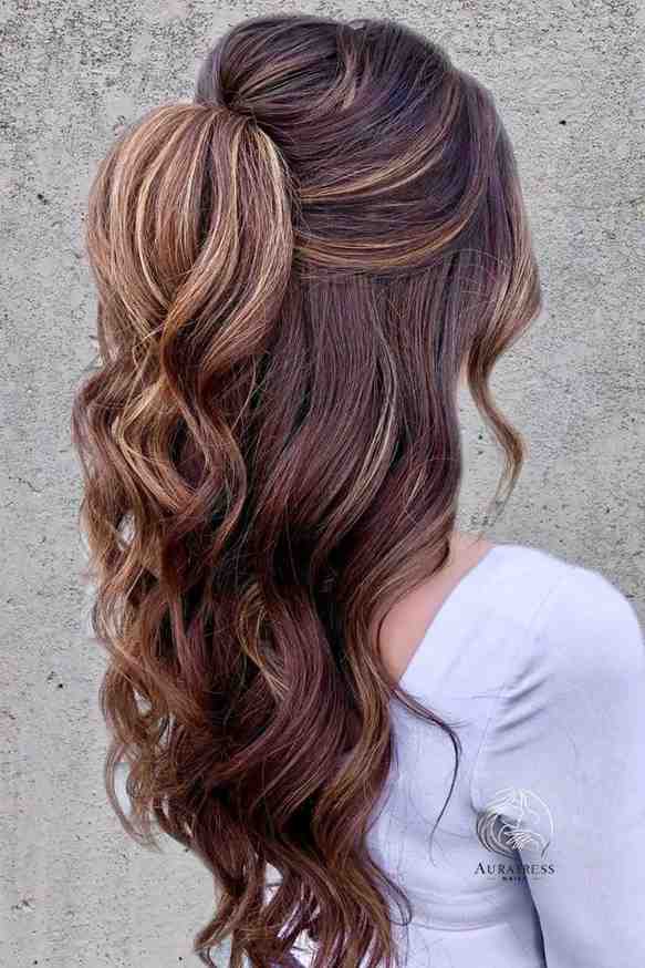 Half-Up Half-Down with Waves