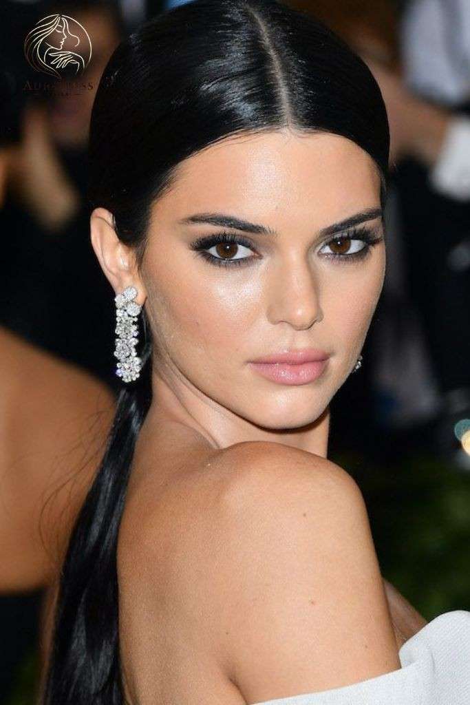 Sleek Middle Part