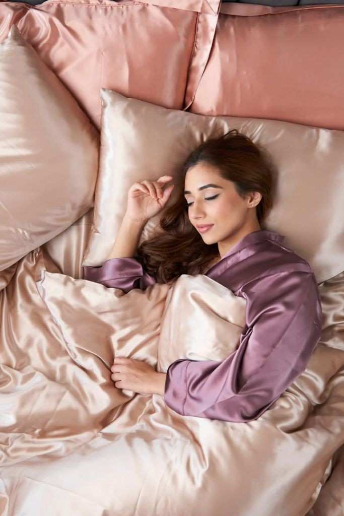 Sleep on a Silk or Satin Pillow case