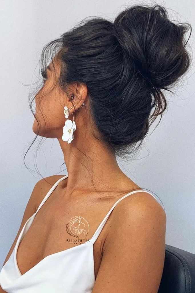 Top Knot with Tendrils