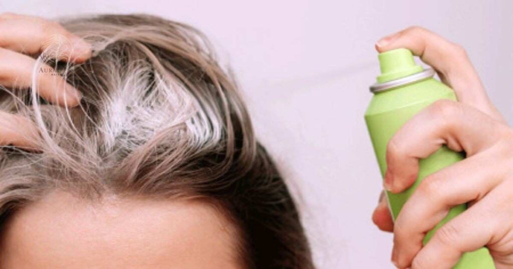 Using Too Much Dry Shampoo