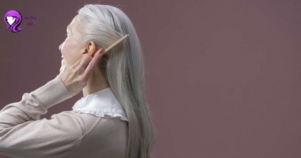 Woman in her 50s with soft waves, styled for an elegant and refined hairstyle