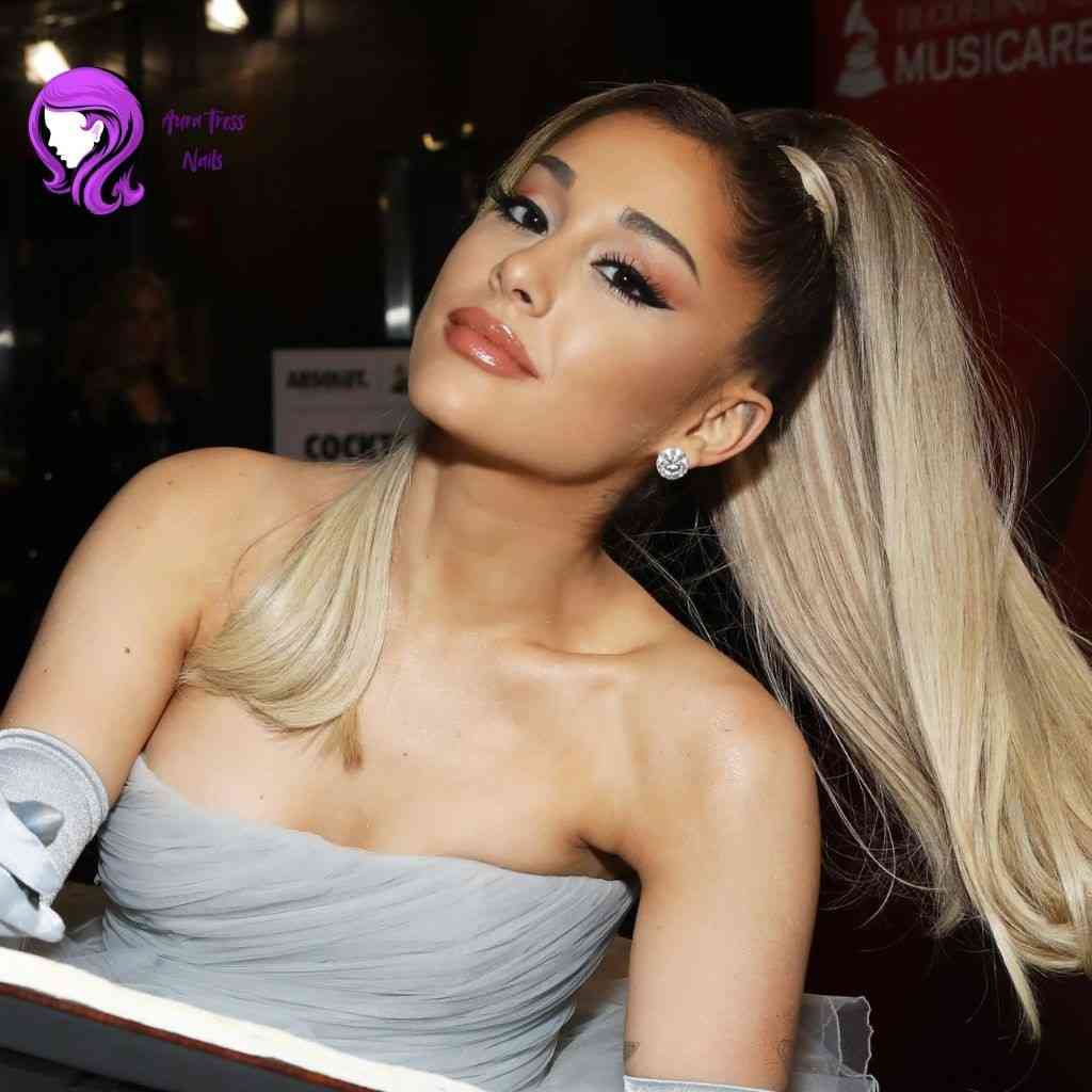 Woman with a voluminous high ponytail, adding height and glamour to her night-out hairstyle